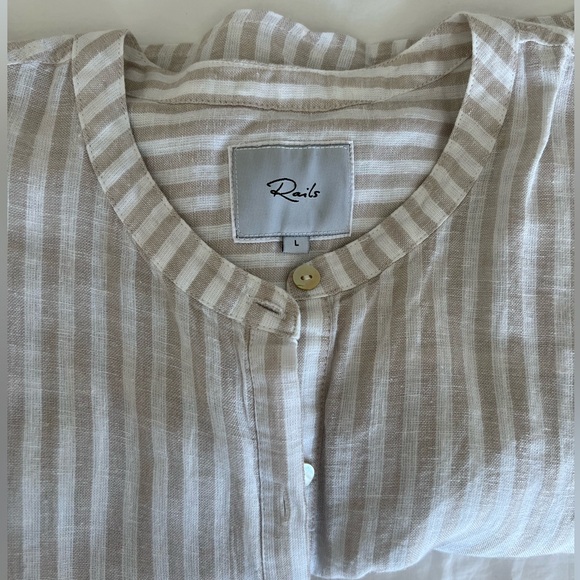 Rails Angelina Linen Dress, size L, EUC - Picture 4 of 4